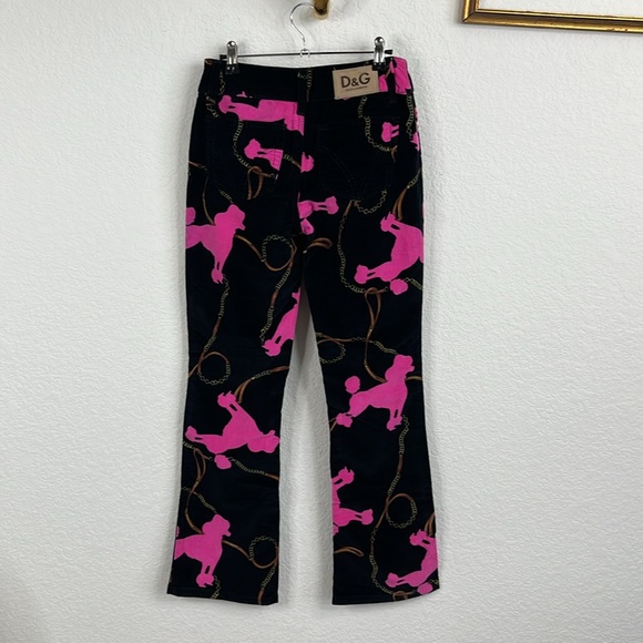 D&G Dolce Gabbana Velvet Poodle Pants - Picture 6 of 12